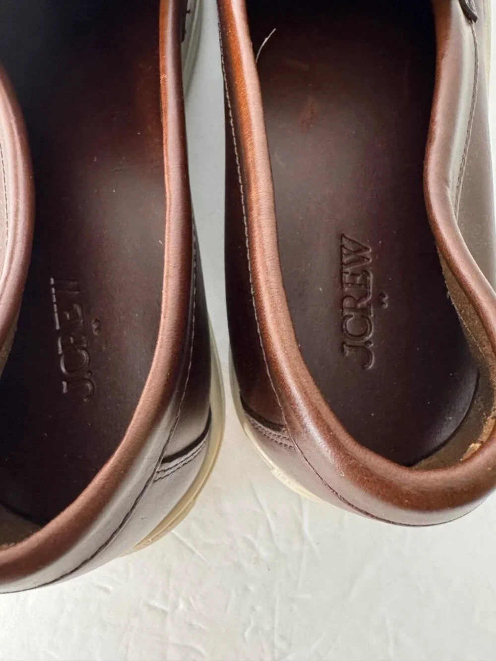 J.Crew Leather hybrid Casual Penny Leather Loafers Men's Size 10.5 New